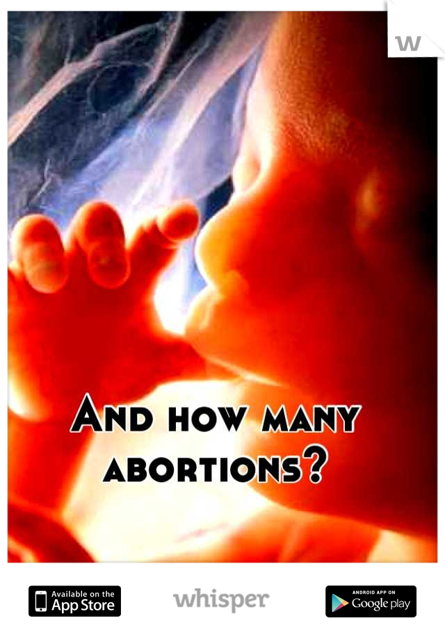 And how many abortions?