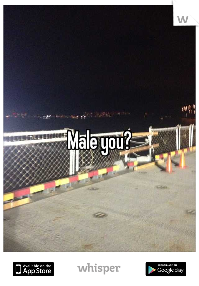 Male you?