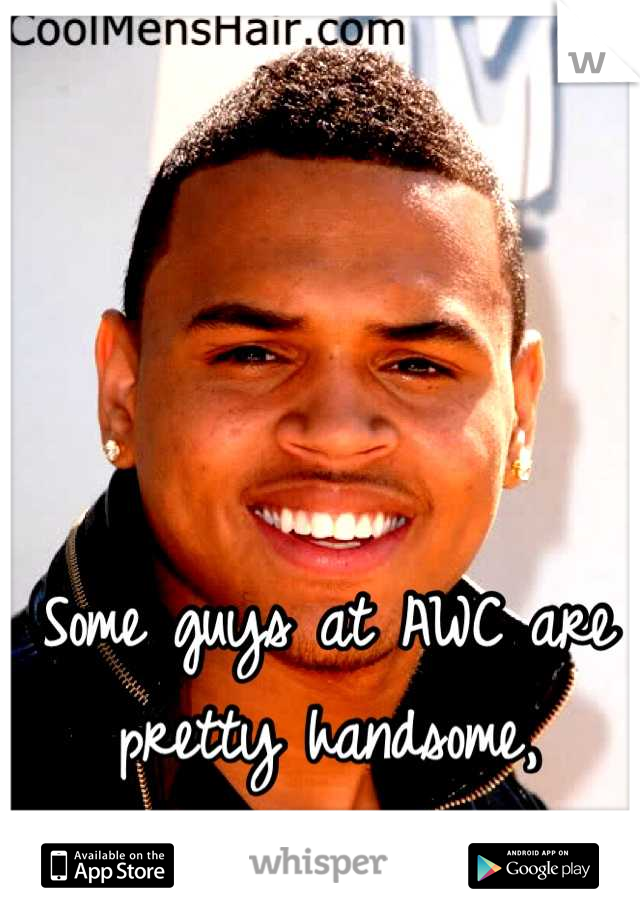 Some guys at AWC are pretty handsome,
Not gonna lie. 