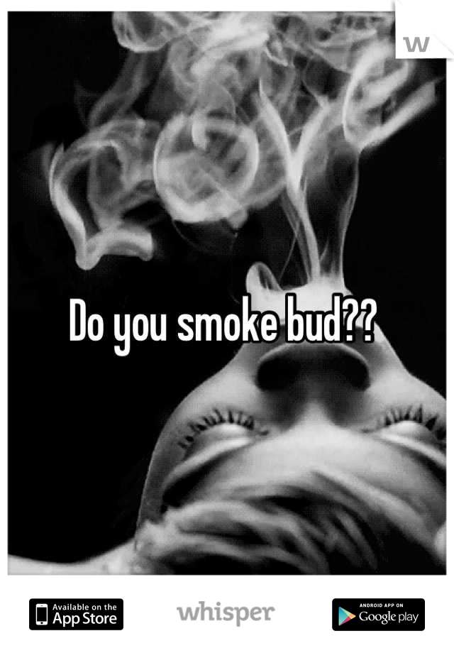 Do you smoke bud?? 