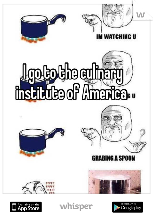 I go to the culinary institute of America 