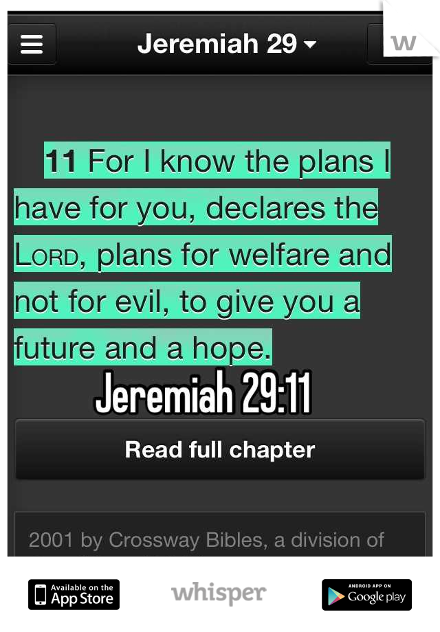 Jeremiah 29:11