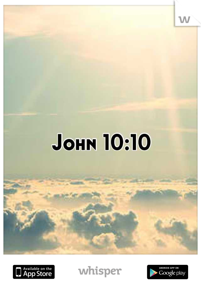 John 10:10