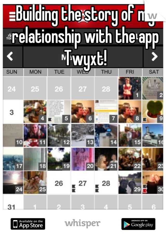 Building the story of my relationship with the app Twyxt!