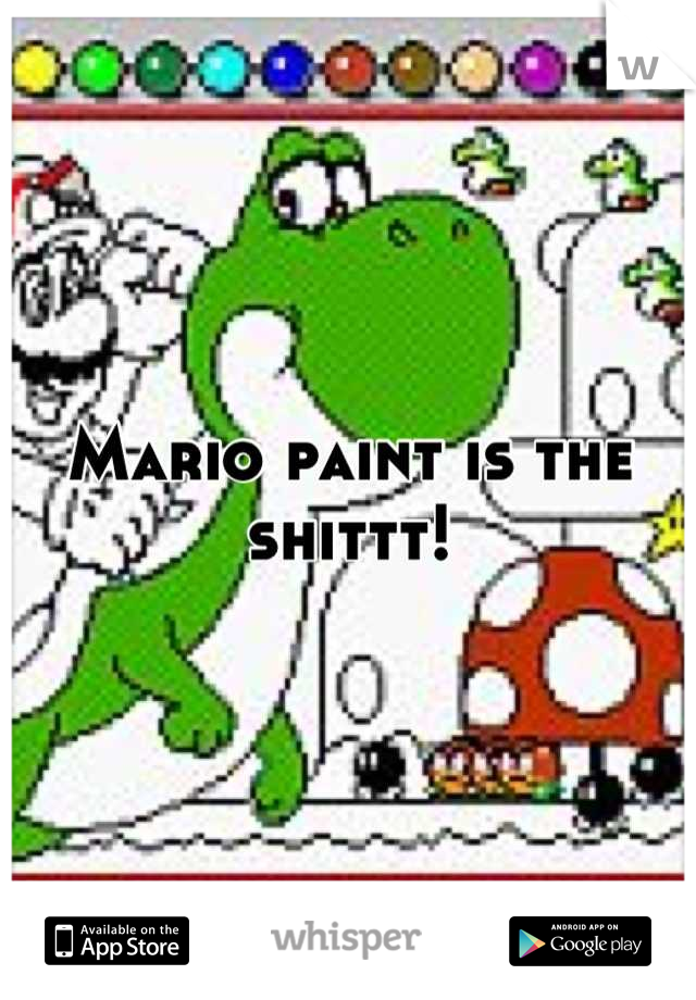 Mario paint is the shittt!