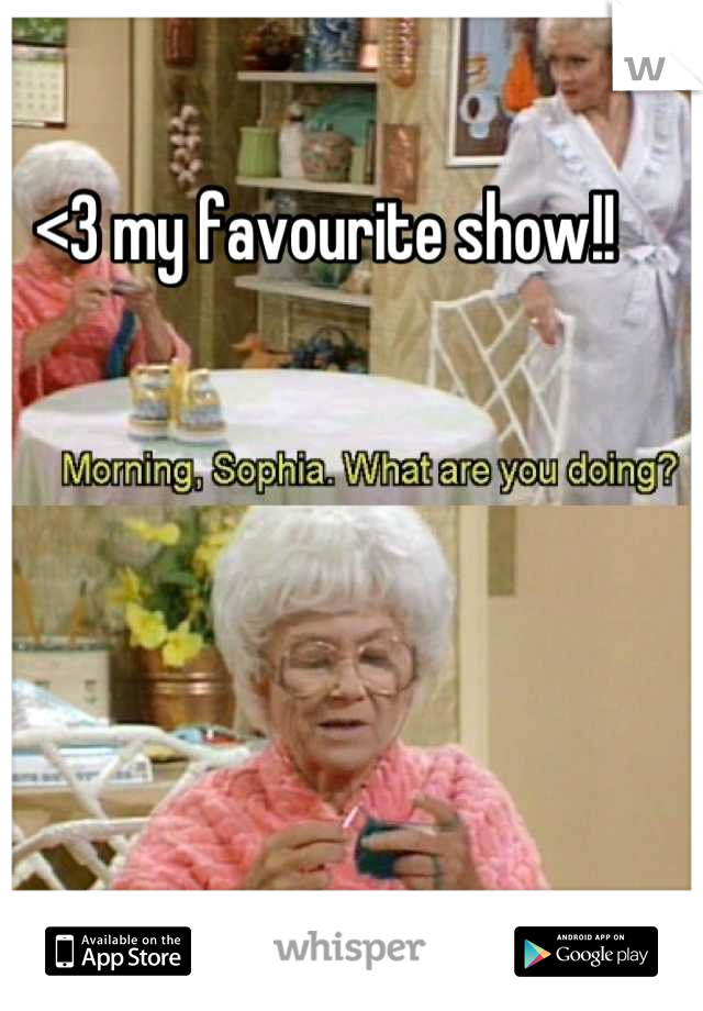 <3 my favourite show!!