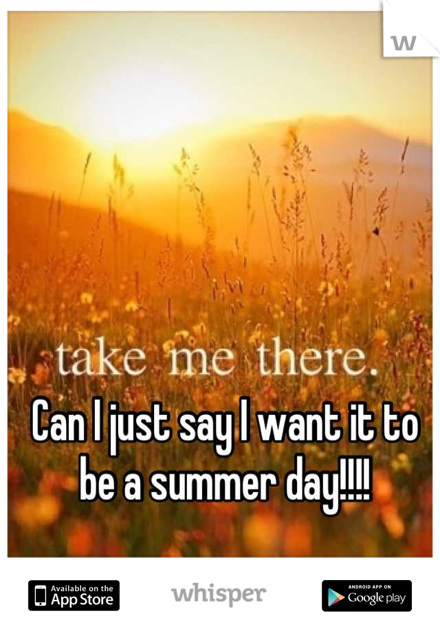 Can I just say I want it to be a summer day!!!!