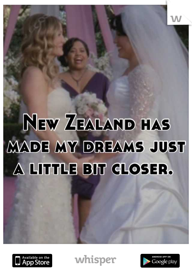 New Zealand has made my dreams just a little bit closer. 