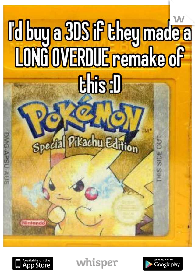 I'd buy a 3DS if they made a LONG OVERDUE remake of this :D