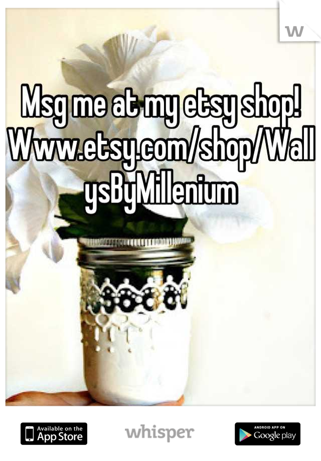 Msg me at my etsy shop! Www.etsy.com/shop/WallysByMillenium