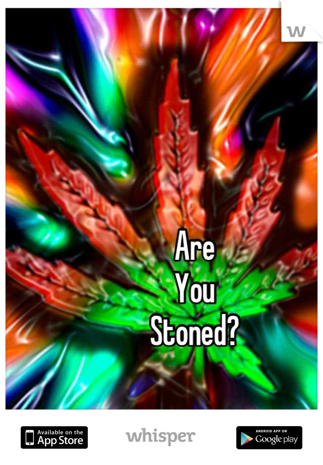 Are
You
Stoned?