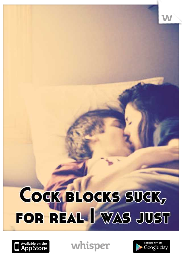 Cock blocks suck, for real I was just trying to get laid