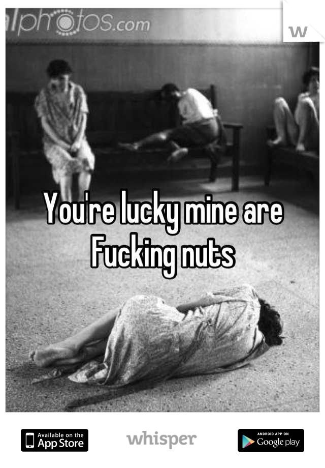You're lucky mine are
Fucking nuts
