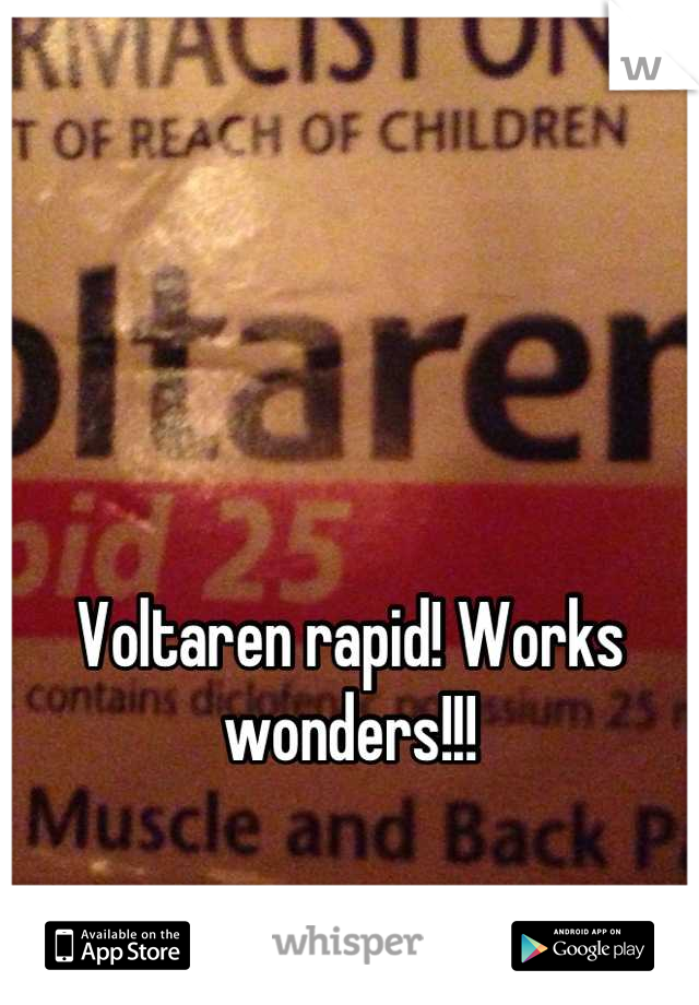 



Voltaren rapid! Works wonders!!!