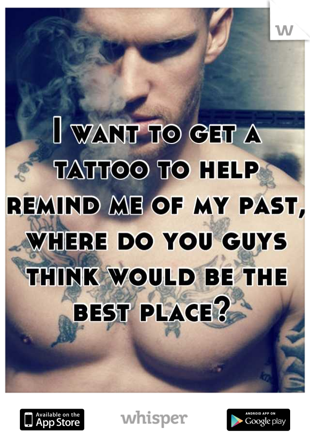 I want to get a tattoo to help remind me of my past, where do you guys think would be the best place? 