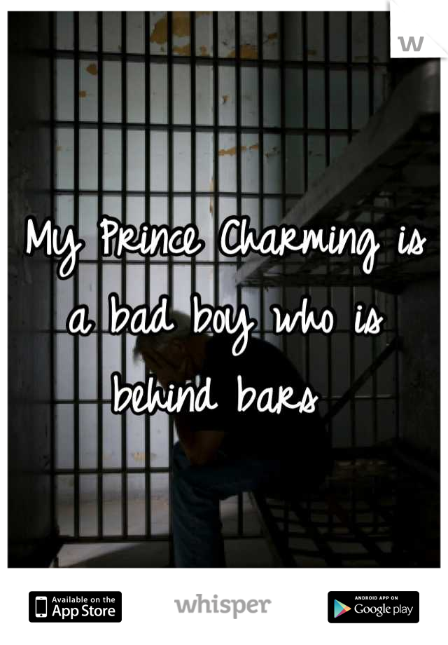 My Prince Charming is a bad boy who is behind bars 