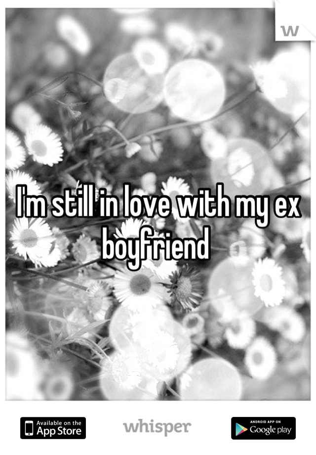 I'm still in love with my ex boyfriend 