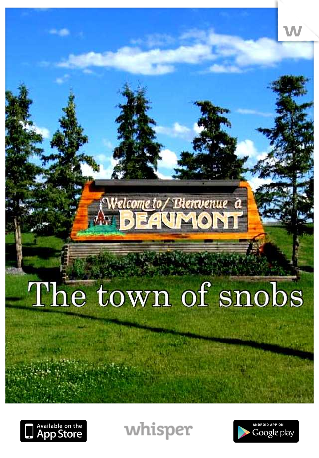 The town of snobs 