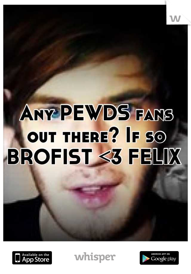 Any PEWDS fans out there? If so BROFIST <3 FELIX 