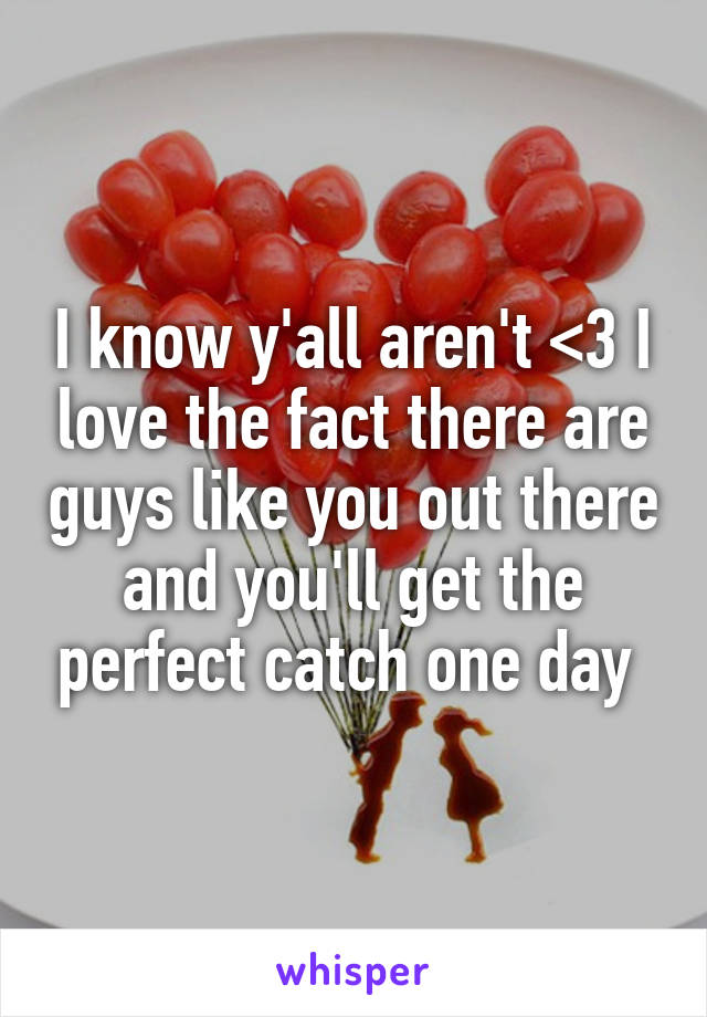 I know y'all aren't <3 I love the fact there are guys like you out there and you'll get the perfect catch one day 