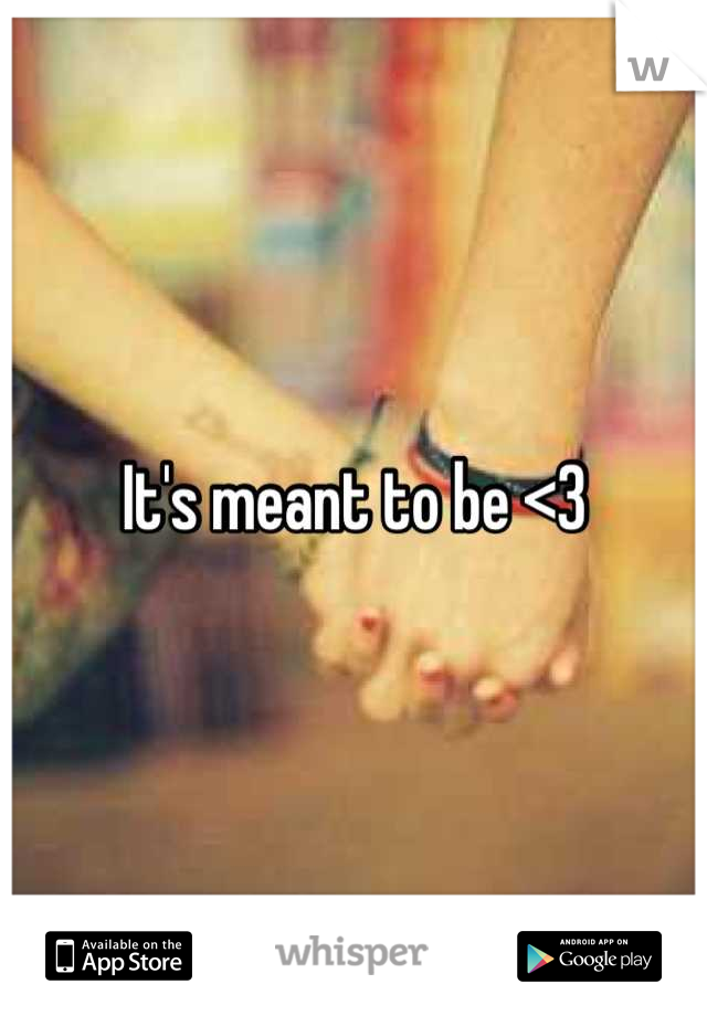 It's meant to be <3