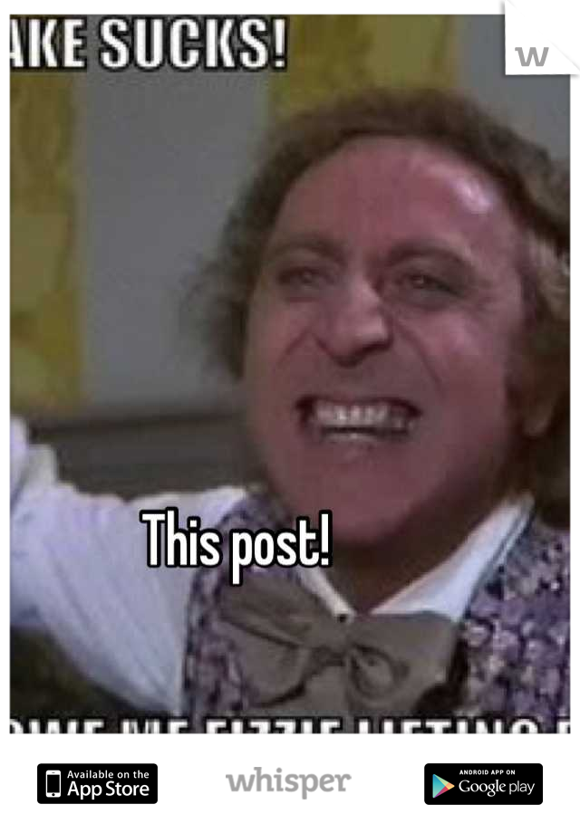 This post!