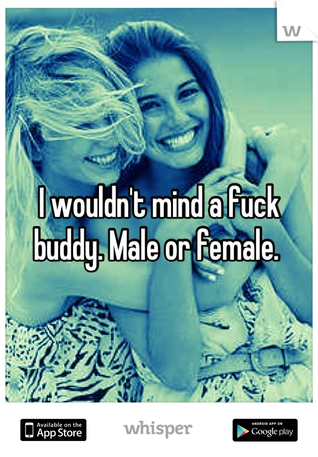 I wouldn't mind a fuck buddy. Male or female. 
