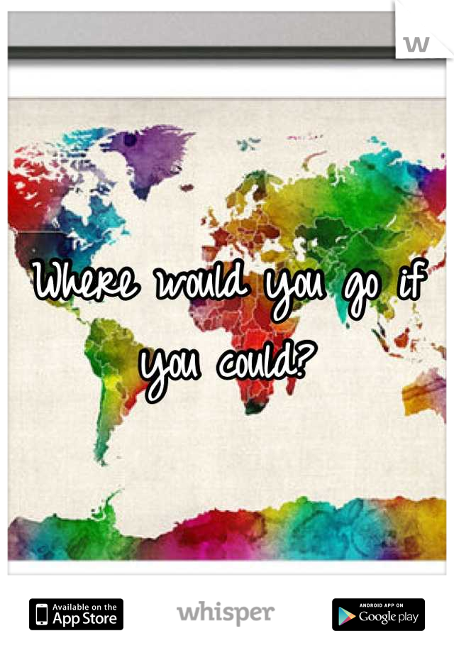 Where would you go if you could?