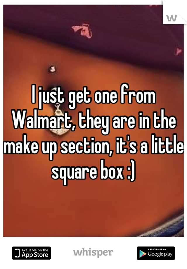 I just get one from Walmart, they are in the make up section, it's a little square box :)