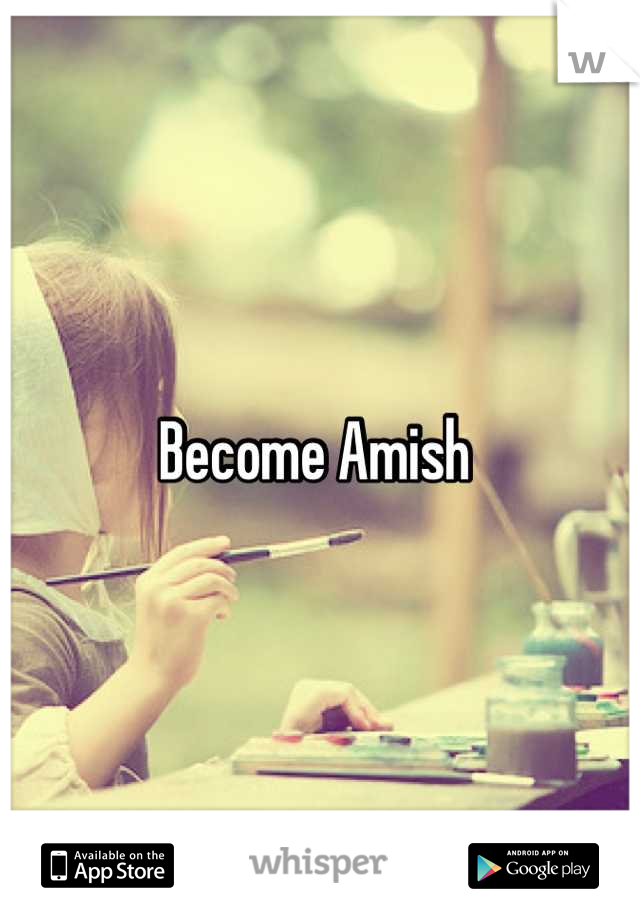 Become Amish 