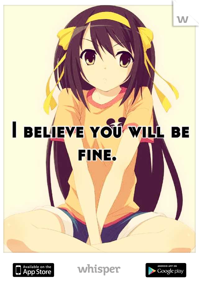 I believe you will be fine. 