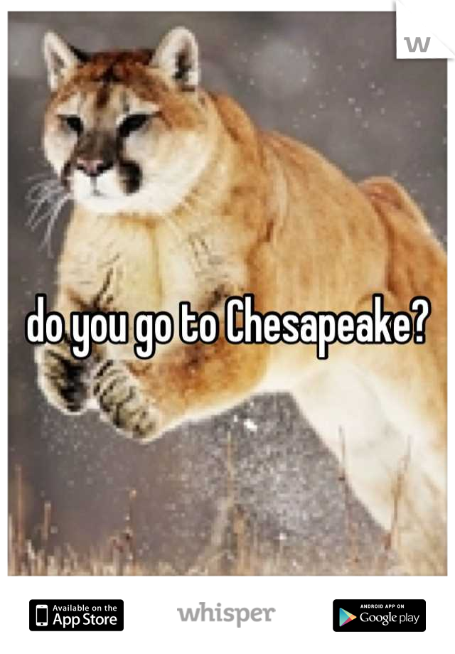 do you go to Chesapeake?