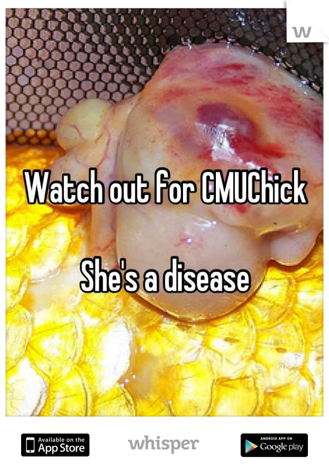 Watch out for CMUChick

She's a disease