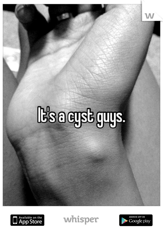 It's a cyst guys.