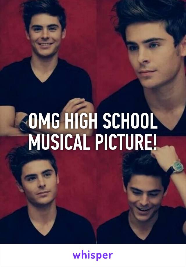 OMG HIGH SCHOOL MUSICAL PICTURE!