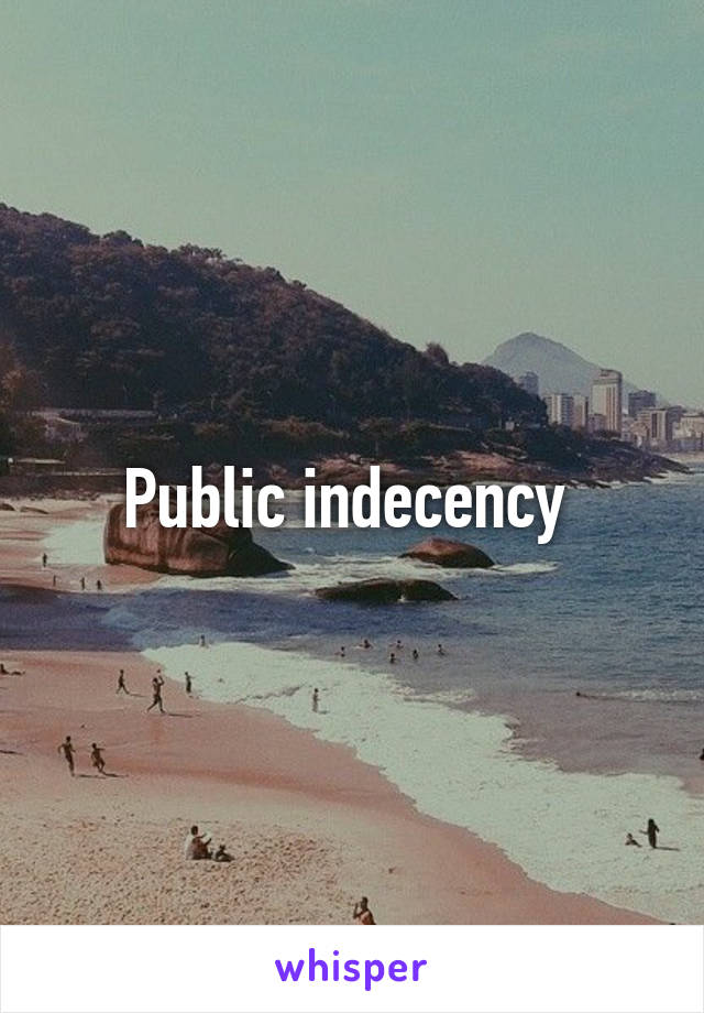 Public indecency 