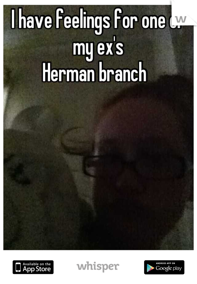 I have feelings for one of my ex's 
Herman branch  