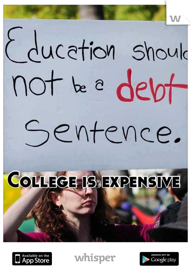 



College is expensive 