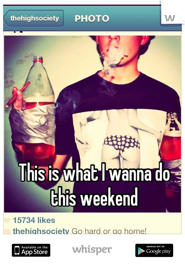 This is what I wanna do this weekend

Blunts n brews