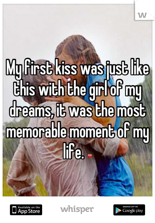 My first kiss was just like this with the girl of my dreams, it was the most memorable moment of my life. ❤