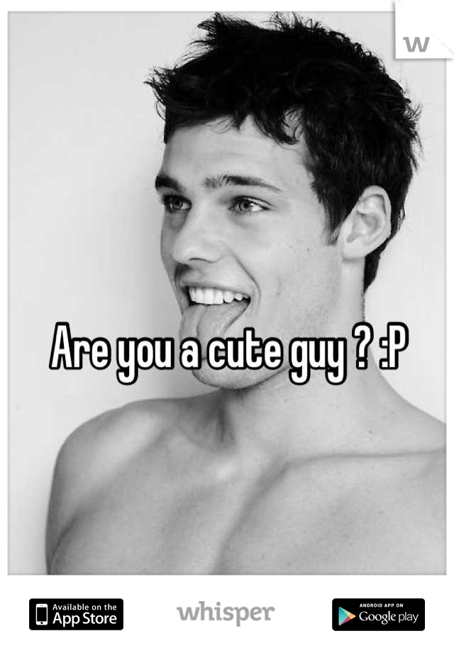 Are you a cute guy ? :P