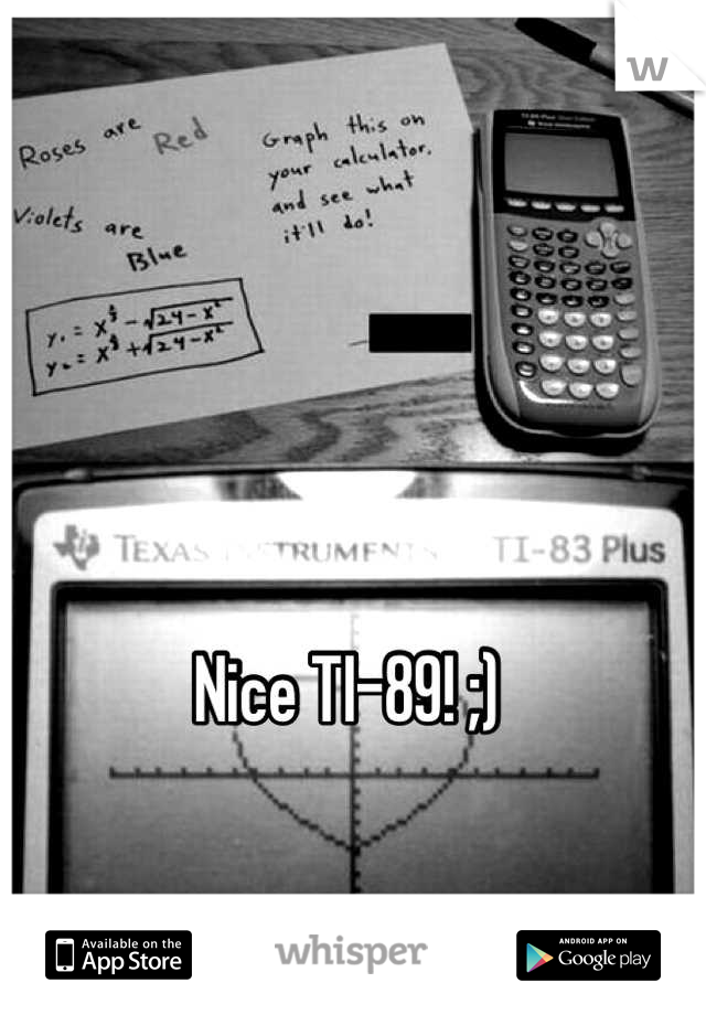 



Nice TI-89! ;) 