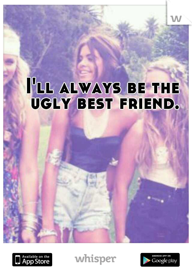 I'll always be the ugly best friend.