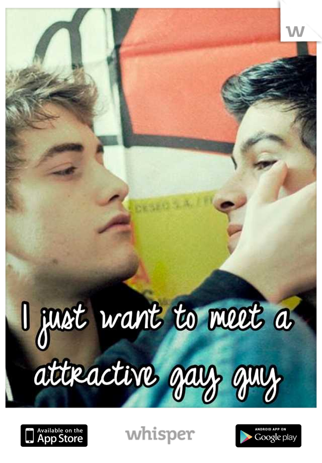 I just want to meet a attractive gay guy