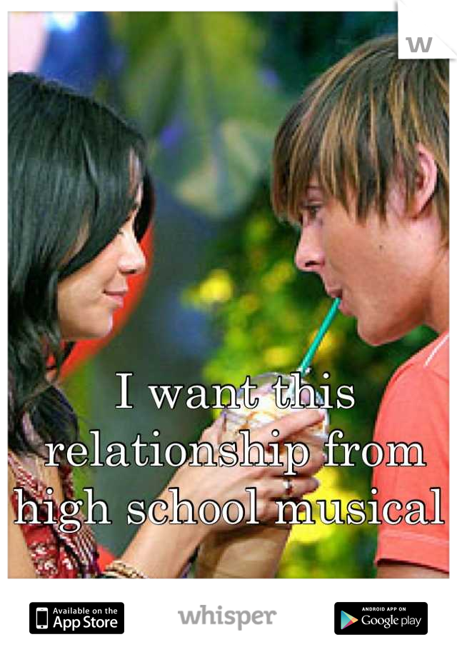 I want this relationship from high school musical 