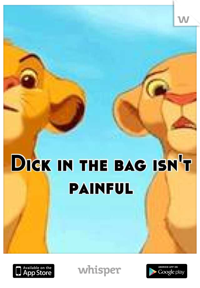 Dick in the bag isn't painful