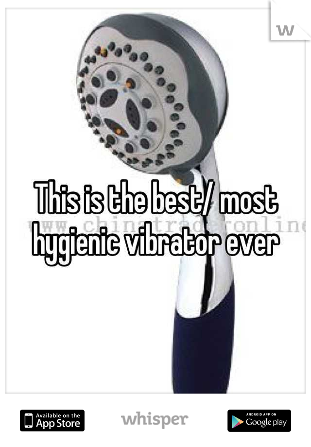 This is the best/ most hygienic vibrator ever