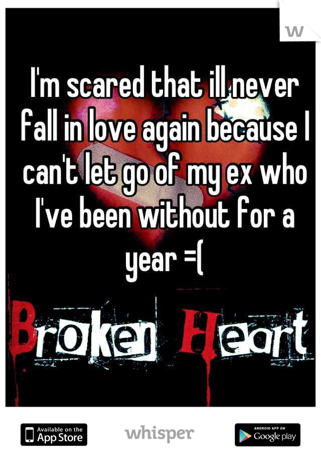 I'm scared that ill never fall in love again because I can't let go of my ex who I've been without for a year =(