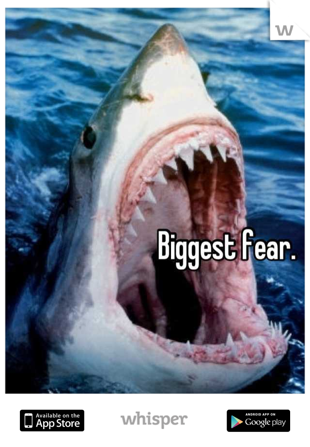 Biggest fear.