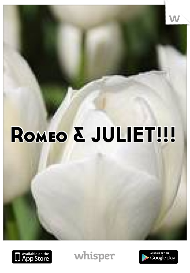 Romeo & JULIET!!! 